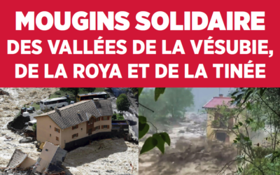 Tempête Alex : Mougins solidaire des vallées de la Vésubie, de la Roya et de la Tinée